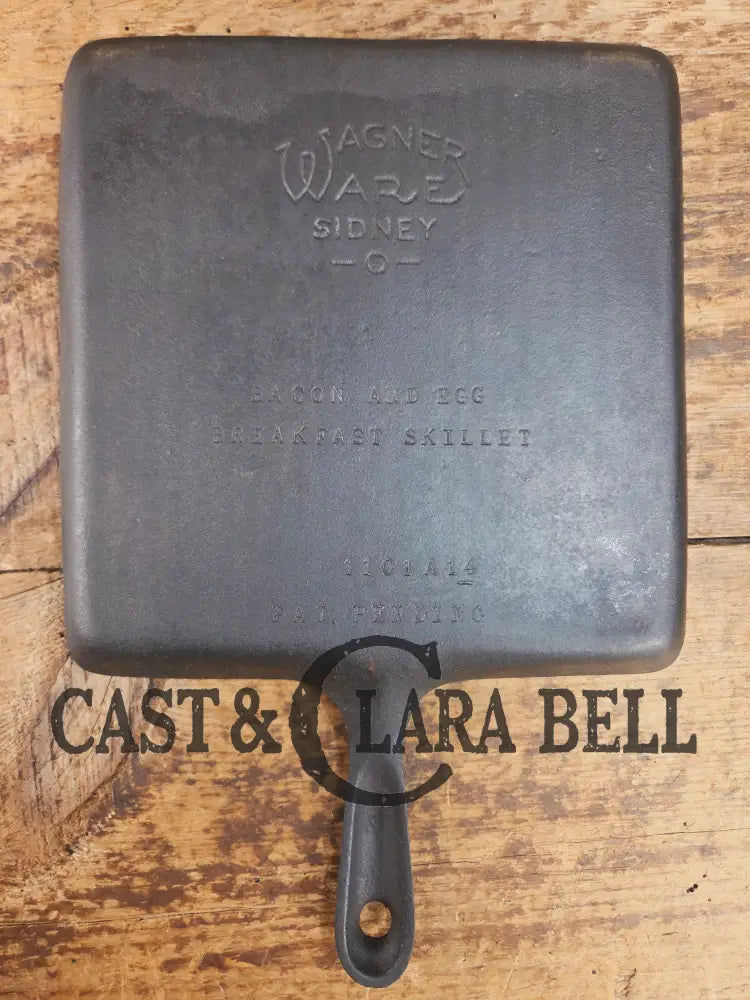 Awesome. 1930βs Era Wagner Ware Bacon and Egg Cast Iron Breakfast Skillet 1101 A14. Great gift idea! Skillet