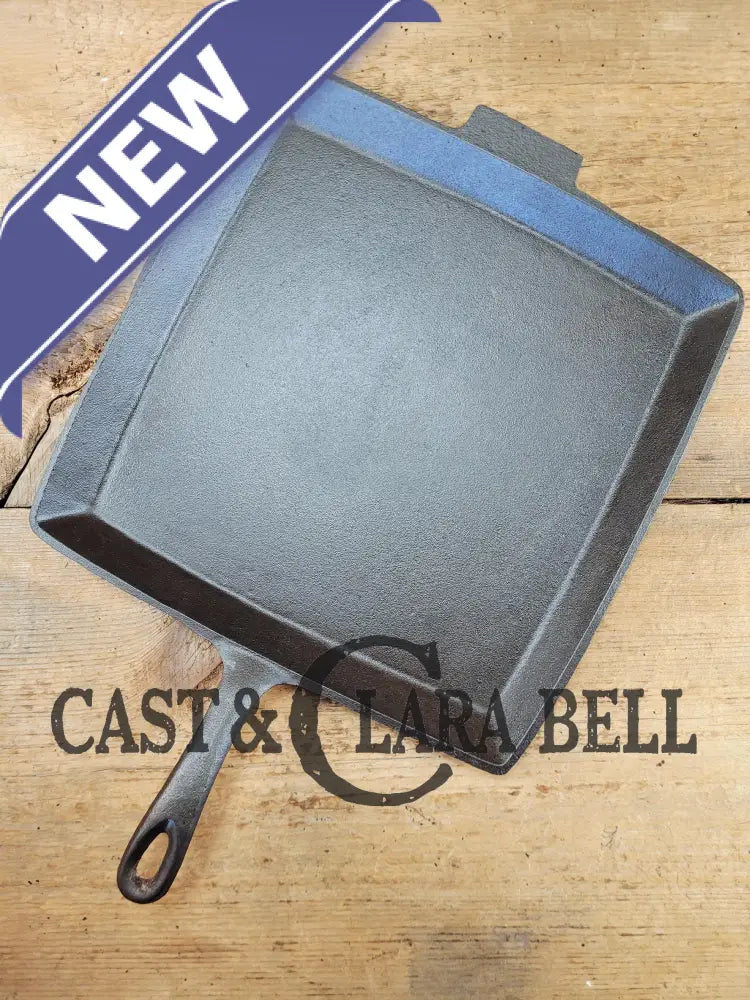 Awesome and huge Birmingham S&R square breakfast skillet. Perfect universal piece for your kitchen!