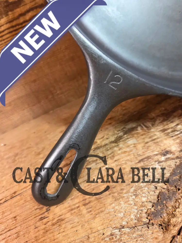 Awesome Big Bacon Skillet! Wagner #12 Cast Iron Skillet with Heat Ring 14 inch skillet - Skillet