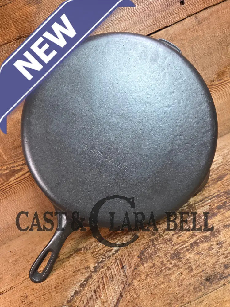 Awesome Big Bacon Skillet! Wagner #12 Cast Iron Skillet with Heat Ring 14 inch skillet - Skillet
