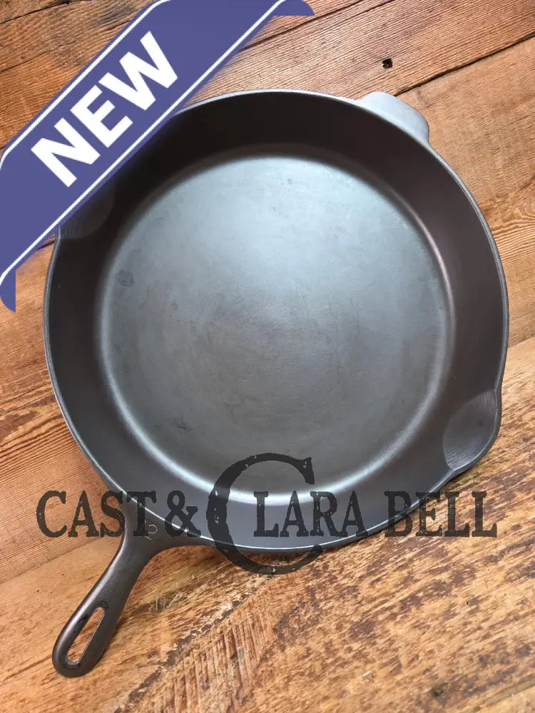 Awesome Big Bacon Skillet! Wagner #12 Cast Iron Skillet with Heat Ring 14 inch skillet - Skillet
