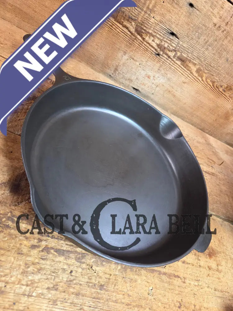 Awesome Big Bacon Skillet! Wagner #12 Cast Iron Skillet with Heat Ring 14 inch skillet - Skillet