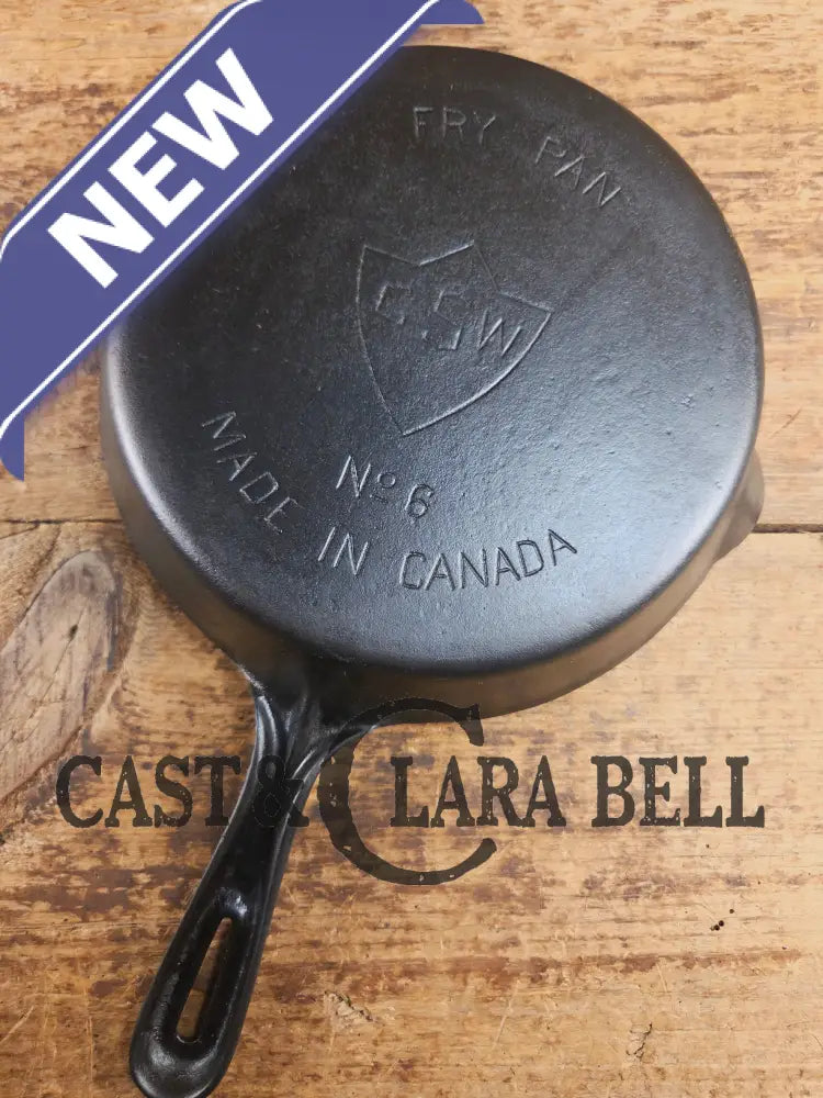 Awesome Canadian made 1940’s vintage GSW (General Steel Wares) #6 skillet. Harder to find! Skillet