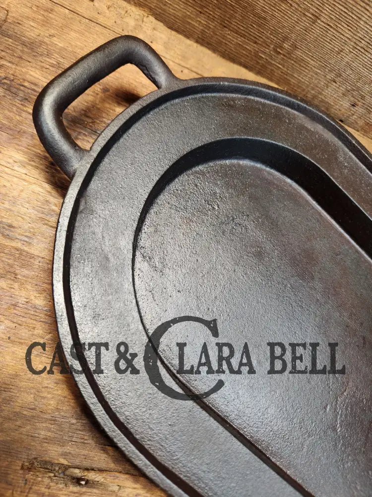 Awesome Center Piece! Late 1800βS Antique Gate-Marked #6 Cast Iron Griddle / Sad Heater Great For