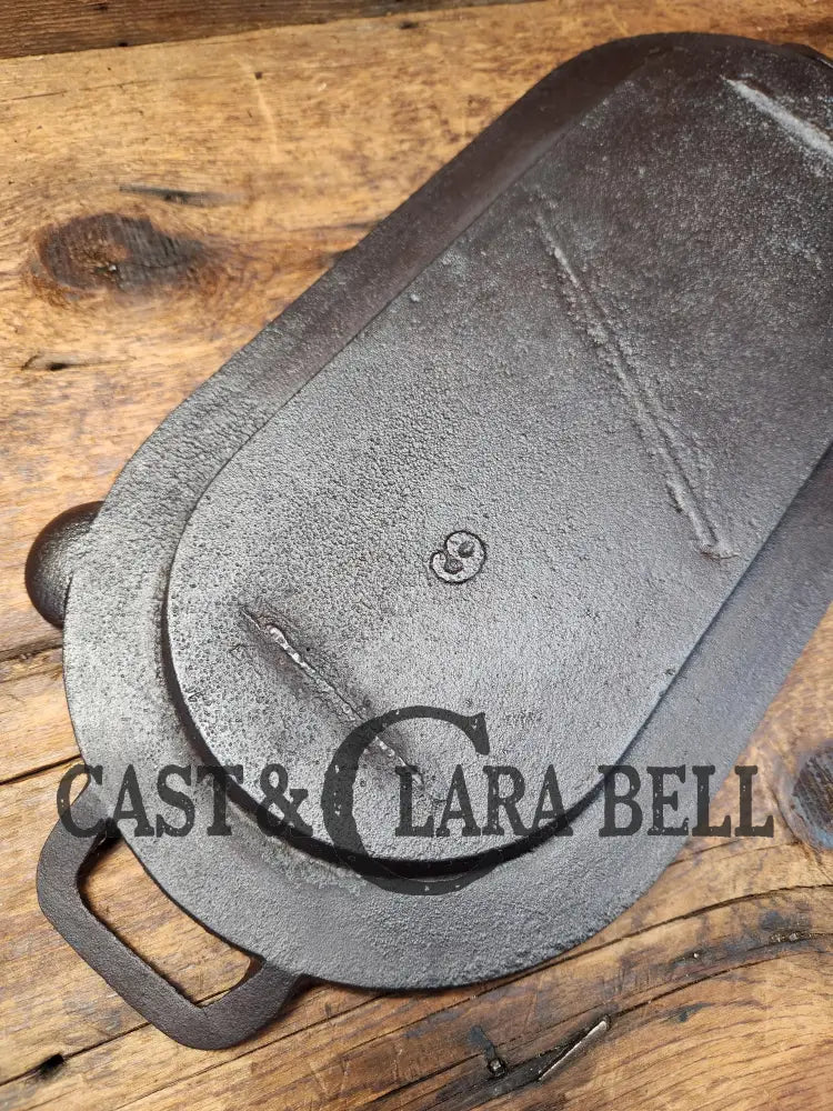 Awesome Center Piece! Late 1800βS Antique Gate-Marked #6 Cast Iron Griddle / Sad Heater Great For