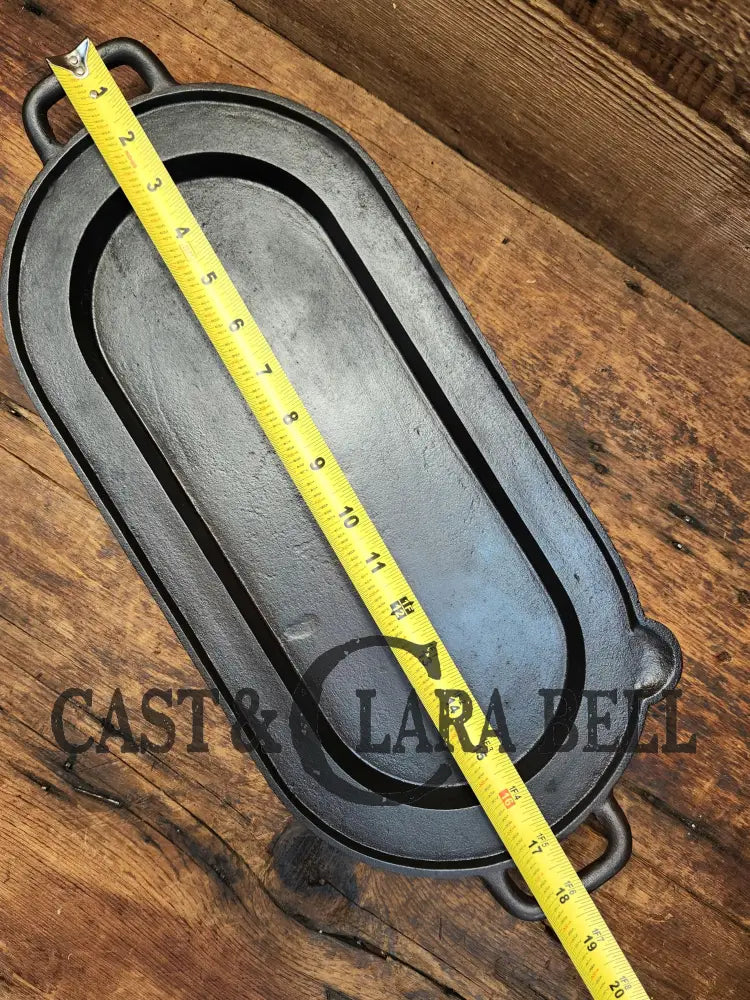 Awesome Center Piece! Late 1800βS Antique Gate-Marked #6 Cast Iron Griddle / Sad Heater Great For