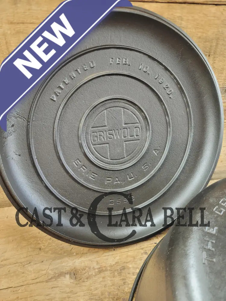Awesome dutch oven fully marked! 1920’s Griswold No. 9 Tite-Top Cast Iron Dutch Oven 834 B. low dome Lid 2552