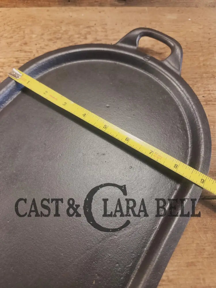 Awesome every day pan! 1920’s era Griswold #8 long pan w Block Slant Logo Erie 712. Sulfur pitting is fully restored