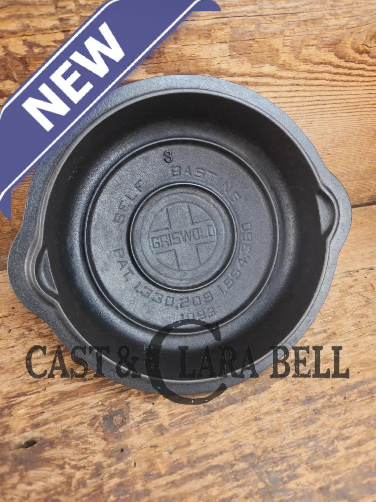 Awesome Griswold No. 3 Cast Iron Skillet Lid with Small Block Logo 1093. Tough to find so cool to own! Skillet