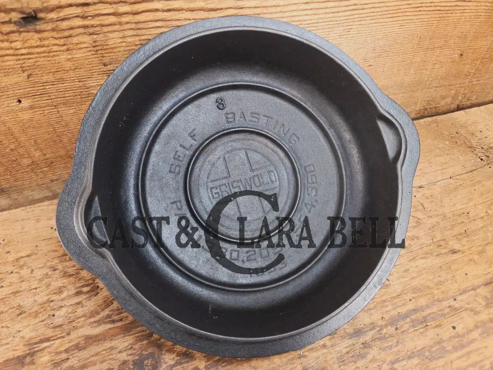 Awesome Griswold No. 3 Cast Iron Skillet Lid with Small Block Logo 1093. Tough to find so cool to own! Skillet