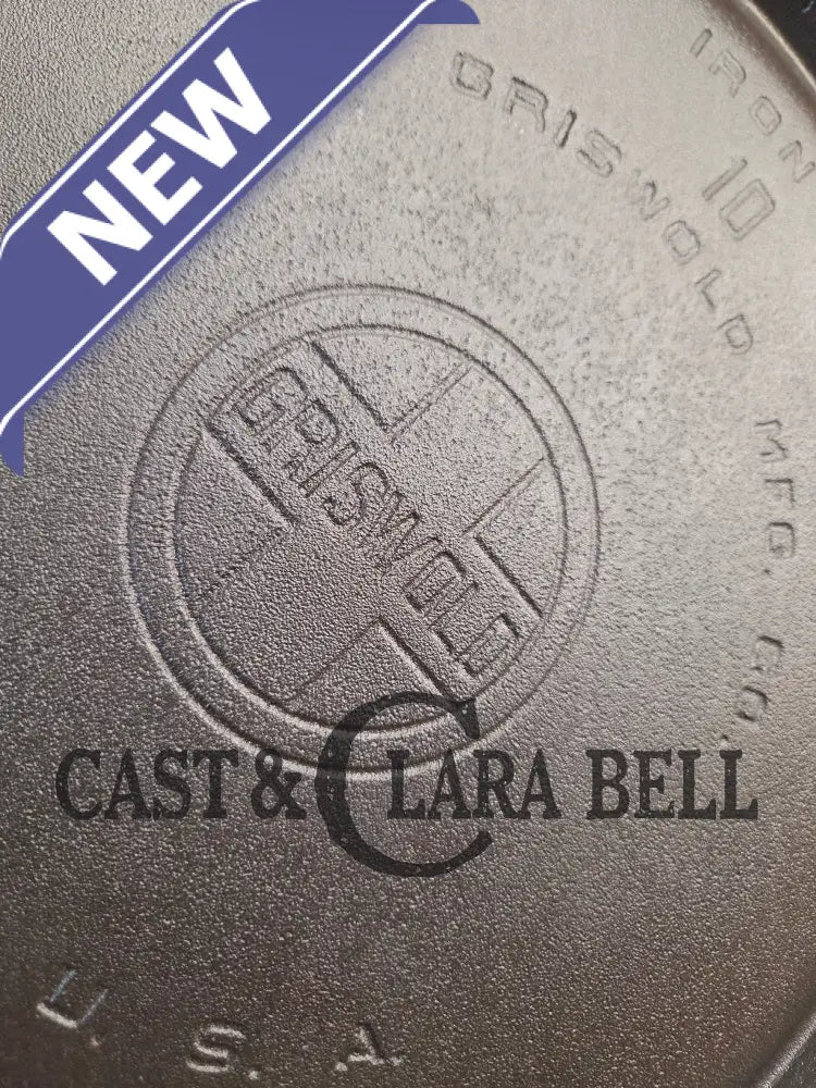 Awesome pizza griddle or for breakfast hot cakes! 1920’’s #10 Griswold Large Block cast iron Griddle 610 Griddle