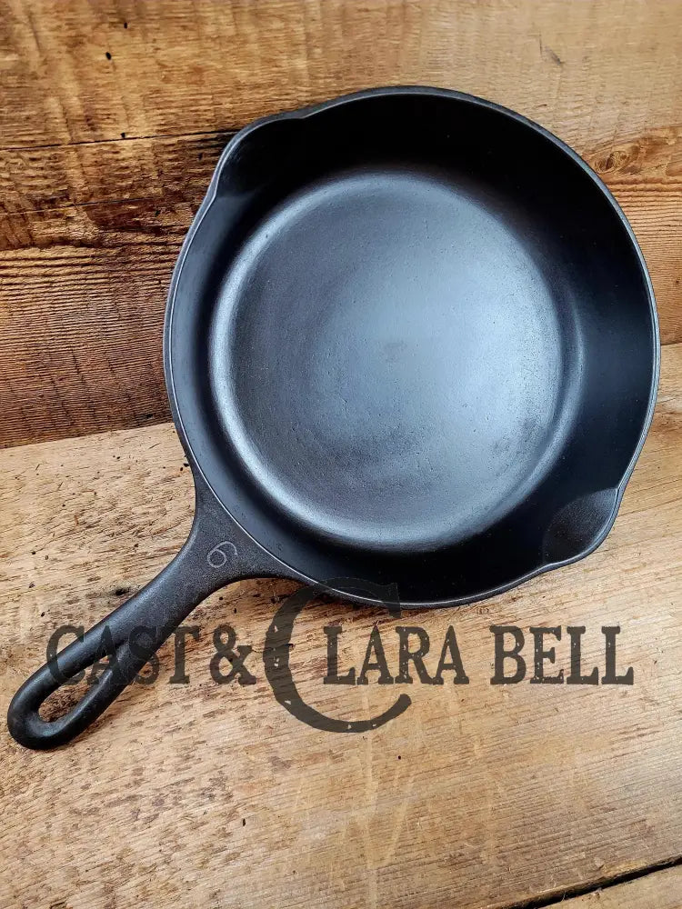 Awesome Saute And Side Skillet! 1930βS Wagner Ware #6 Cast Iron Skillet 1056 O Smooth Bottom