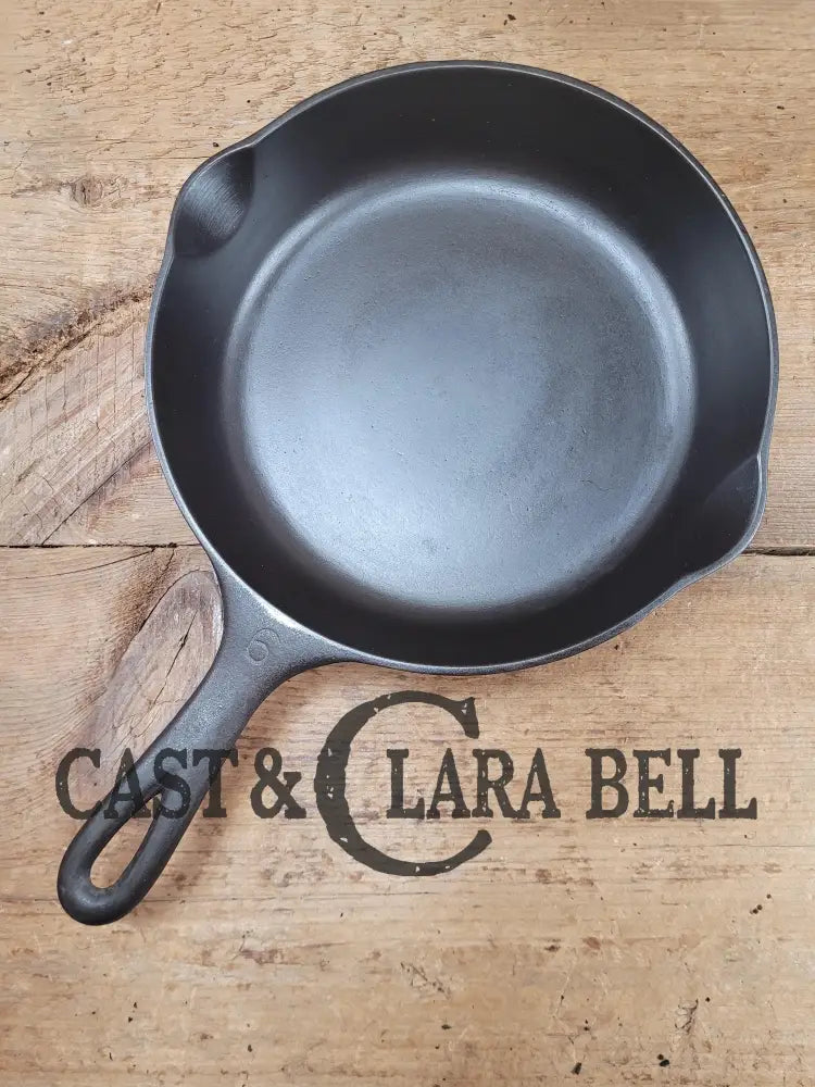 Awesome Saute And Side Skillet! 1930βS Wagner Ware #6 Cast Iron Skillet 1056 O Smooth Bottom