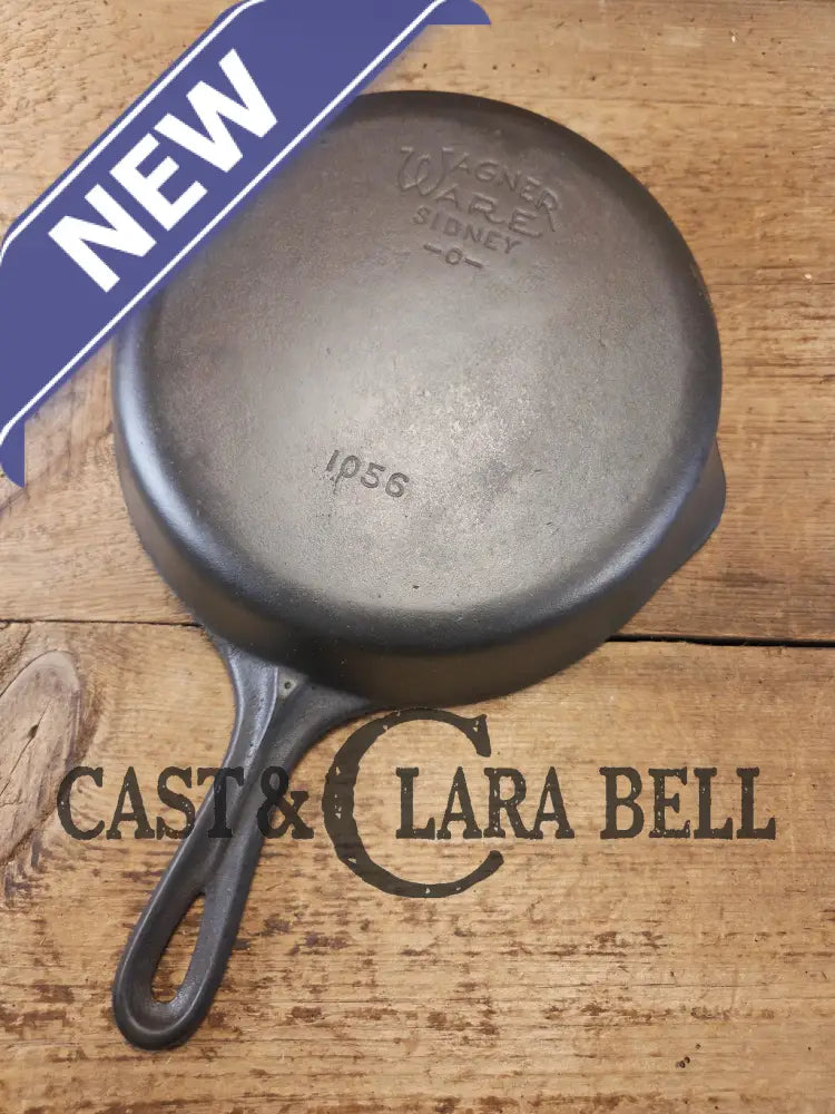 Awesome saute and side skillet! 1930βs Wagner Ware #6 Cast Iron Skillet 1056 Smooth Bottom Skillet