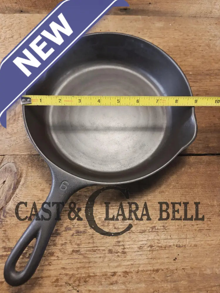 Awesome saute and side skillet! 1930βs Wagner Ware #6 Cast Iron Skillet 1056 Smooth Bottom Skillet