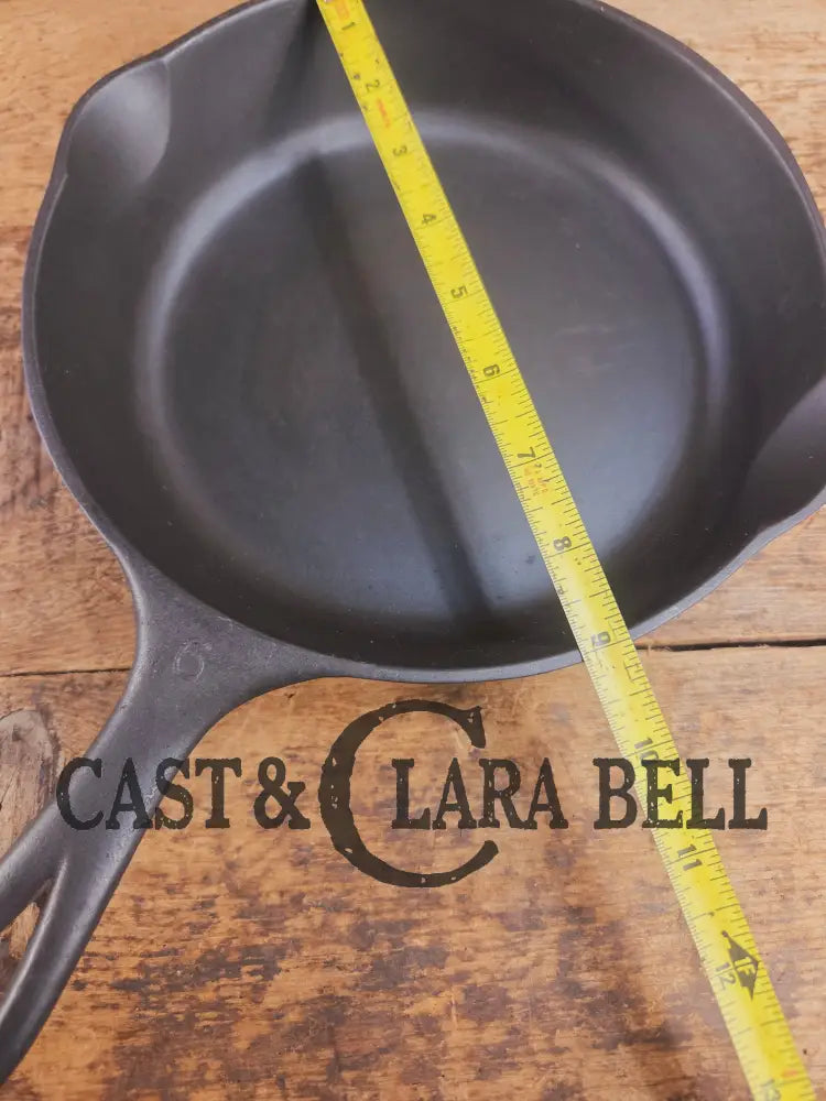 Awesome saute and side skillet! 1930’s Wagner Ware #6 Cast Iron Skillet 1056 Smooth Bottom Skillet