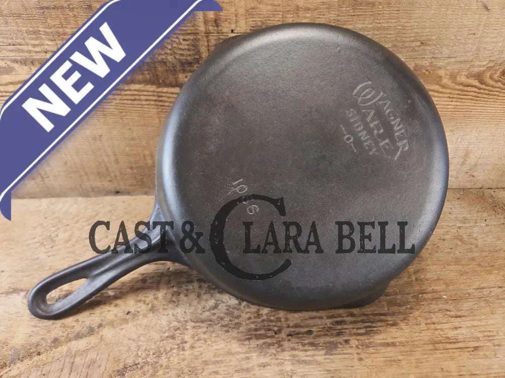 Awesome saute and side skillet! 1930βs Wagner Ware #6 Cast Iron Skillet 1056 Smooth Bottom Skillet