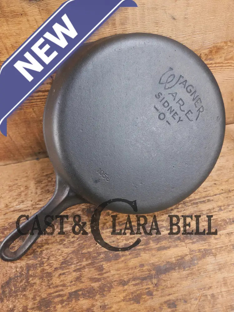 Awesome saute and side skillet! 1930βs Wagner Ware #6 Cast Iron Skillet 1056 Smooth Bottom Skillet