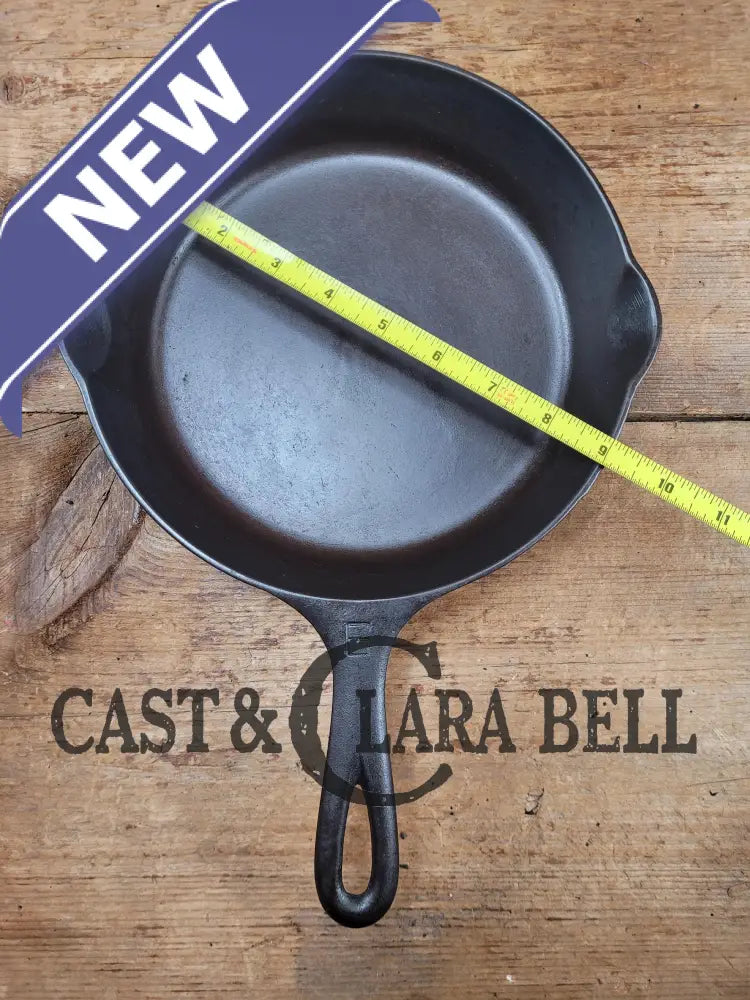 Awesome Saute Skillet! 1930’S Griswold #6 Cast Iron Skillet With Large Block Logo And Smooth