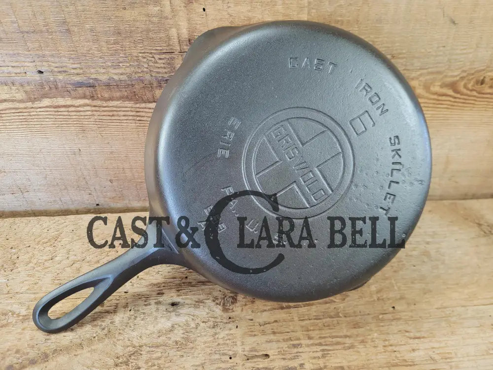 Awesome saute skillet! 1930’s Griswold #6 cast iron Skillet with Large Block Logo and Smooth Bottom 699 A