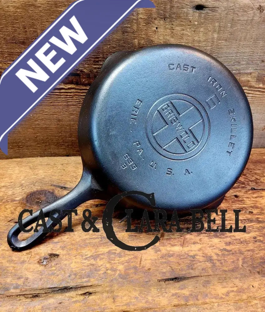Awesome saute skillet! 1930’s Griswold #6 cast iron Skillet with Large Block Logo and Smooth Bottom 699 B Skillet