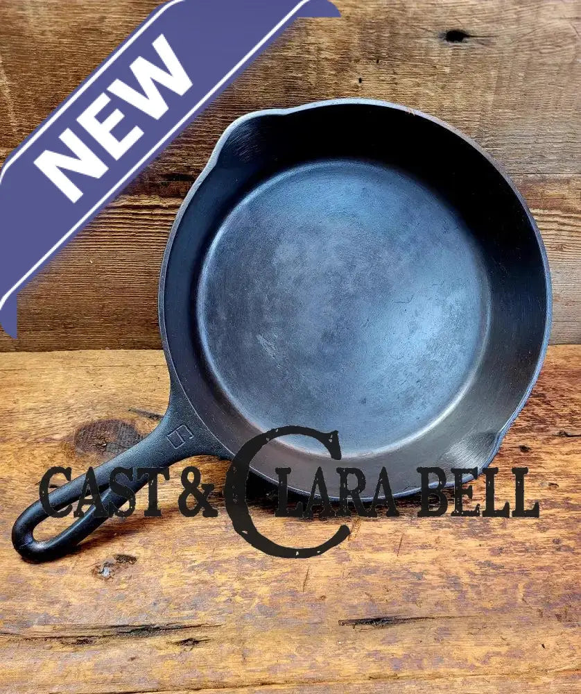 Awesome saute skillet! 1930’s Griswold #6 cast iron Skillet with Large Block Logo and Smooth Bottom 699 B Skillet