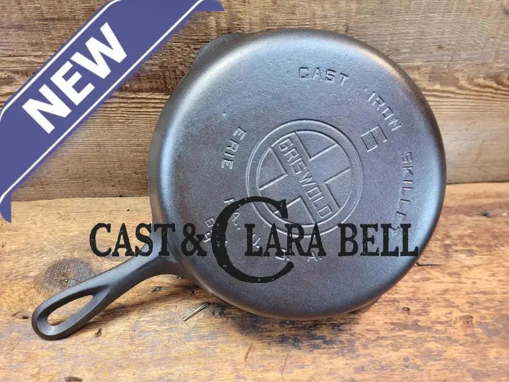 Awesome saute skillet! 1930’s Griswold #6 cast iron Skillet with Large Block Logo and Smooth Bottom 699 H Skillet