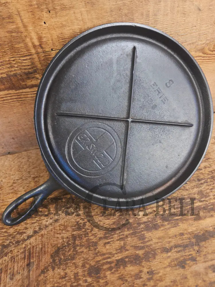 Awesome single serve piece! Lightweight early 1920 Griswold Slant Logo Vintage Griddle #8 Erie 738 - Griddle