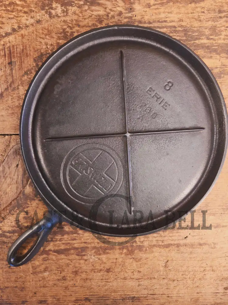 Awesome single serve piece! Lightweight early 1920 Griswold Slant Logo Vintage Griddle #8 Erie 738 - Griddle