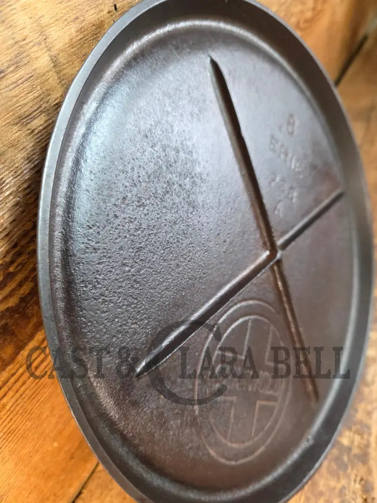 Awesome single serve piece! Lightweight early 1920 Griswold Slant Logo Vintage Griddle #8 Erie 733 - Griddle