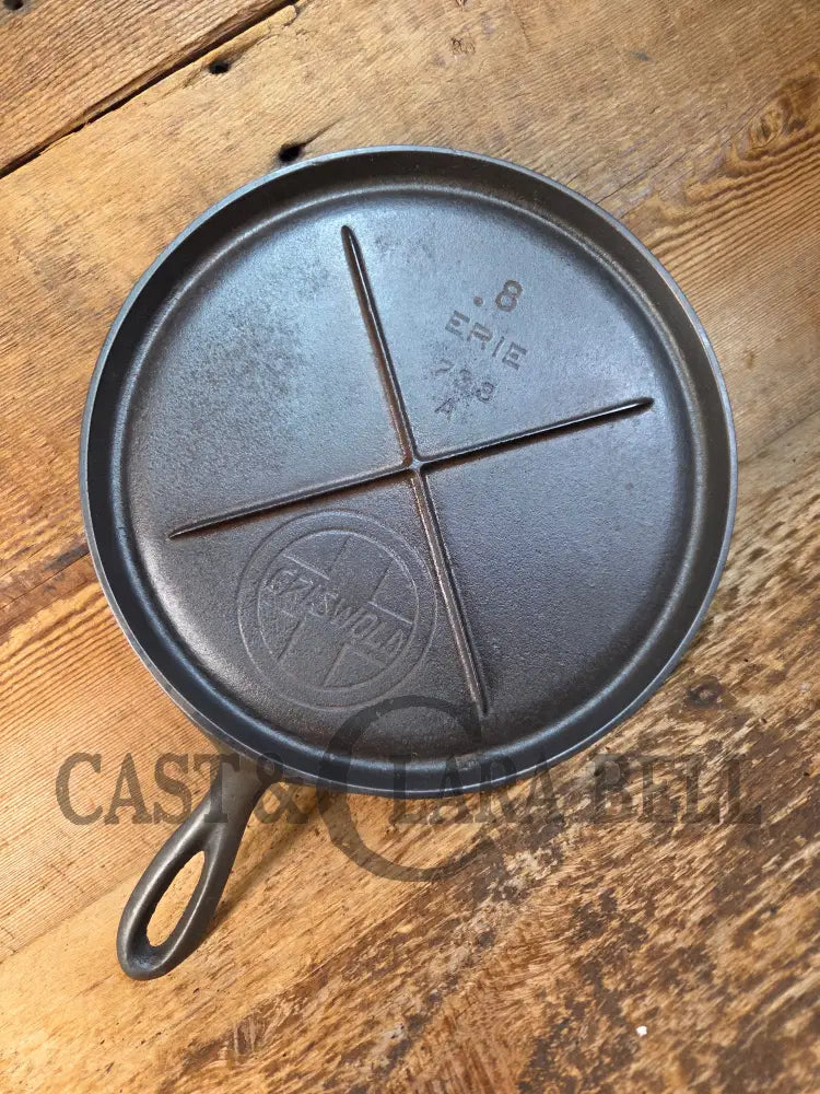 Awesome single serve piece! Lightweight early 1920 Griswold Slant Logo Vintage Griddle #8 Erie 733 - Griddle