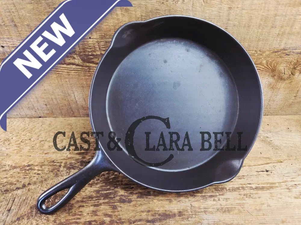 Awesome! Wagner made National #8 Cast Iron Skillet. Shallow wall skillet similar to Griswold Victor and Iron Mountain