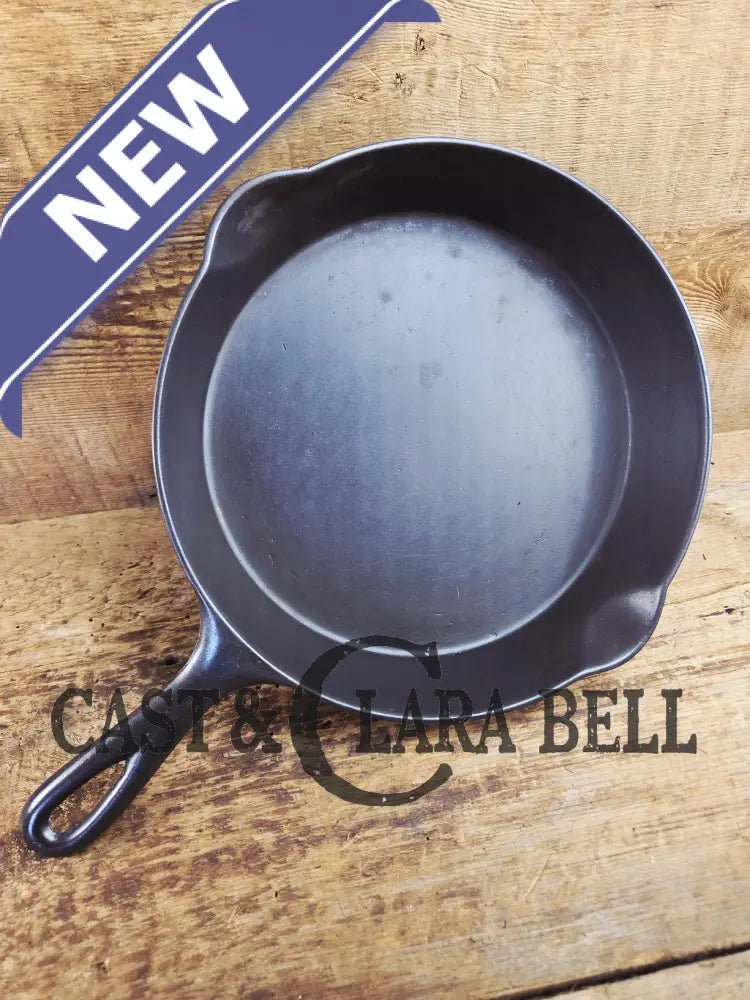 Awesome! Wagner made National #8 Cast Iron Skillet. Shallow wall skillet similar to Griswold Victor and Iron Mountain