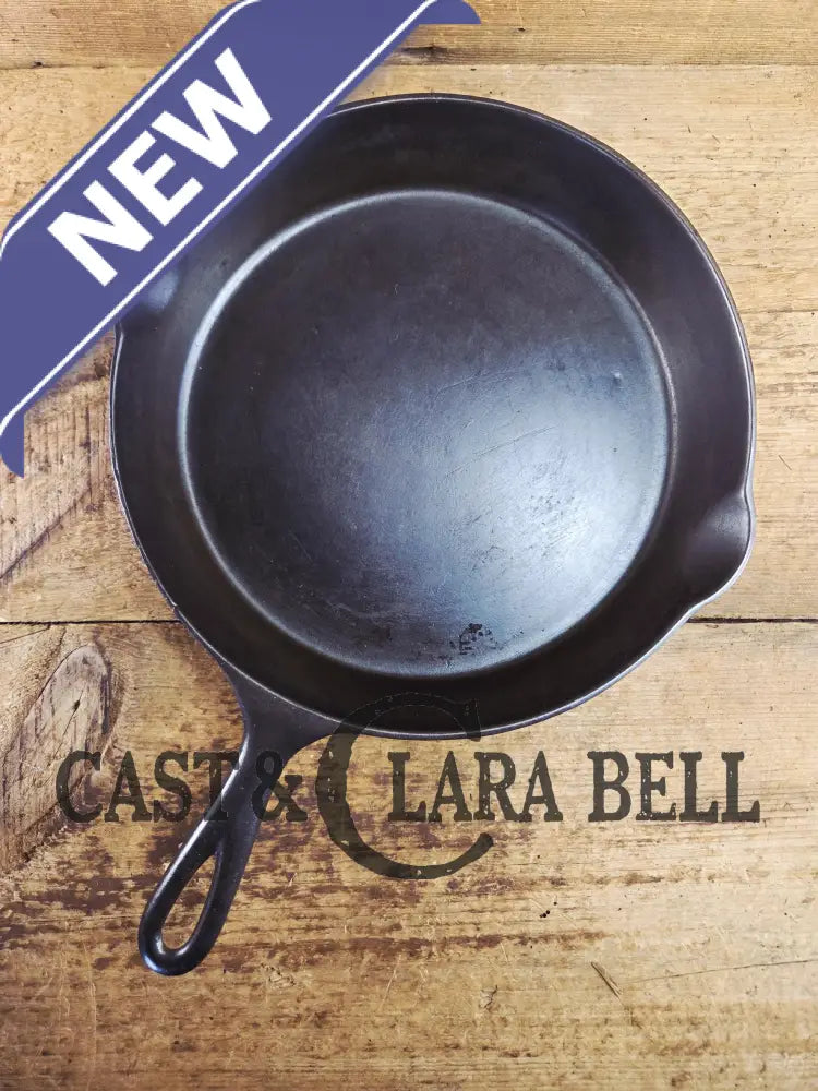 Awesome! Wagner made National #9 Cast Iron Skillet. Shallow wall skillet similar to Griswold Victor and Iron Mountain