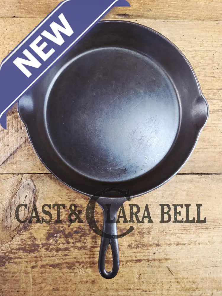 Awesome! Wagner made National #9 Cast Iron Skillet. Shallow wall skillet similar to Griswold Victor and Iron Mountain