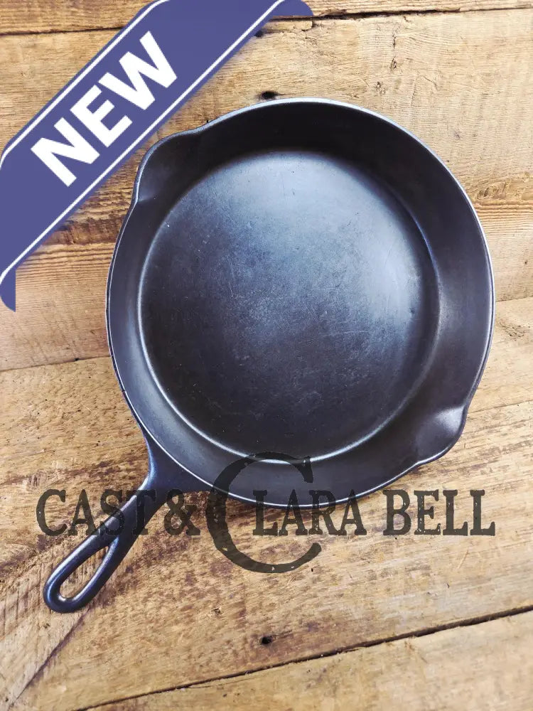 Awesome! Wagner made National #9 Cast Iron Skillet. Shallow wall skillet similar to Griswold Victor and Iron Mountain