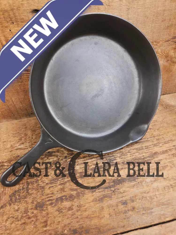 BEAUTIFUL! 1910-20βs Griswold #7 Skillet with Heat Ring and Large Block Logo 701 Skillet