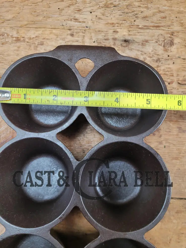 Beautiful 1920βS Griswold 6 Cup Muffin/Popover Pan 6141 Variation 5 Rarity 3. Amazing Gift