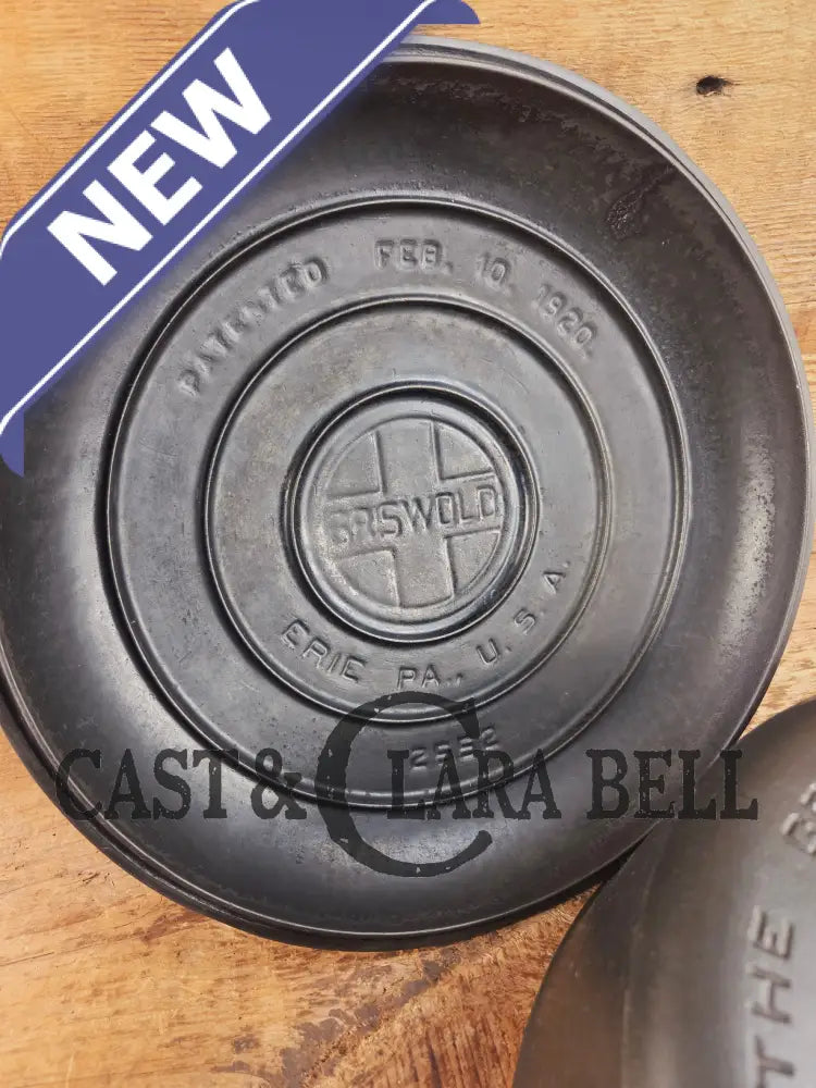 Beautiful 1920βs Griswold No. 9 Tite-Top Dutch Oven with Block Logo p/n 834 B Block Logo lid 2552. PERFECT for stews