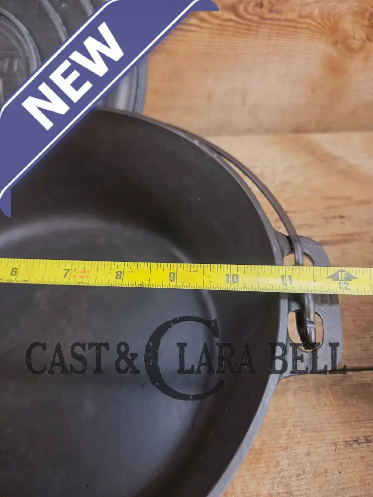 Beautiful 1920’s Griswold No. 9 Tite-Top Dutch Oven with Block Logo p/n 834 C Block Logo lid 2552. PERFECT for stews