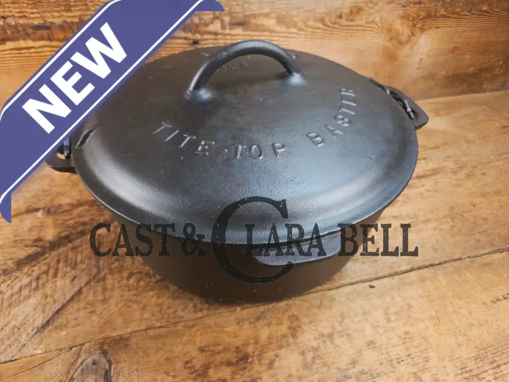 Beautiful 1920’s Griswold No. 9 Tite-Top Dutch Oven with Block Logo p/n 834 C Block Logo lid 2552. PERFECT for stews