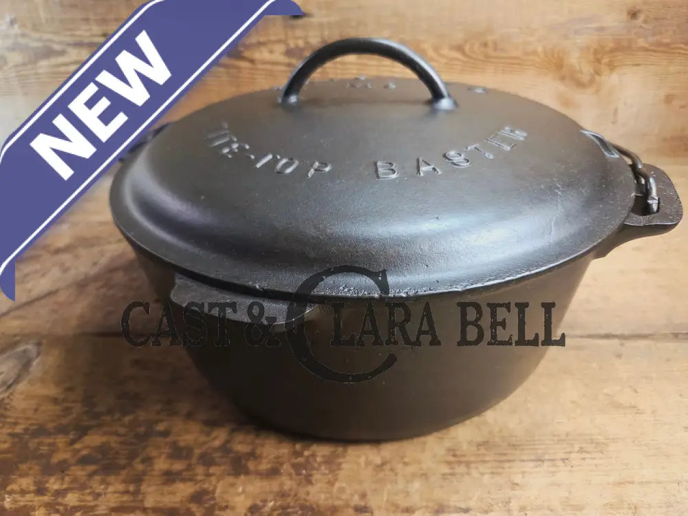 Beautiful 1920’s Griswold No. 9 Tite-Top Dutch Oven with Block Logo p/n 834 Slant Logo lid 2552. PERFECT for stews