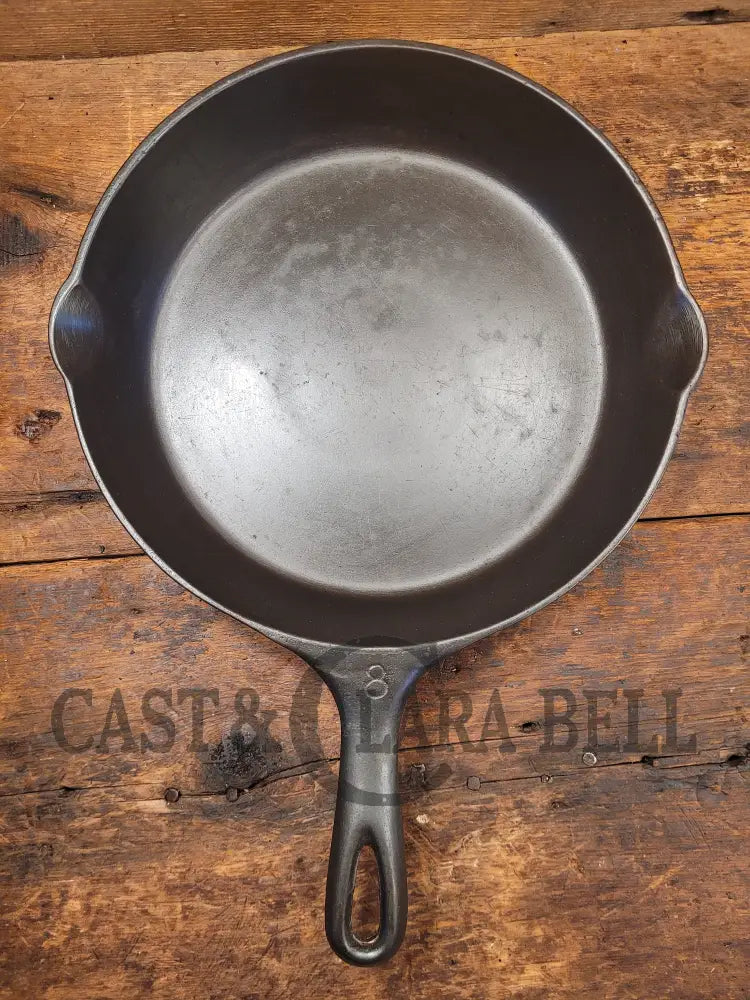Beautiful 1920S Vollrath #8 Cast Iron Skillet With Heat Ring
