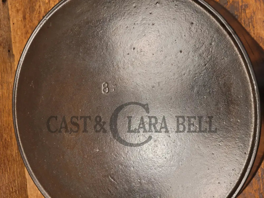 Beautiful 1920S Vollrath #8 Cast Iron Skillet With Heat Ring
