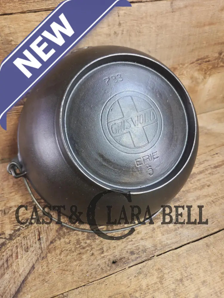 Beautiful 1930βs #5 Griswold (#783) Scotch Bowl (aka candy kettle). Hard to find really cook bowl for bread proofing