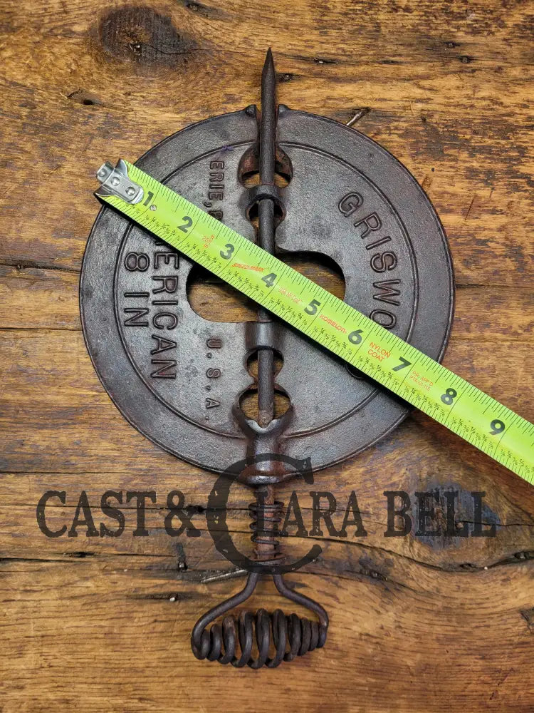 Beautiful Display Piece For Your Kitchen! 1900βS Griswold Damper From Wood Stove. Skillet