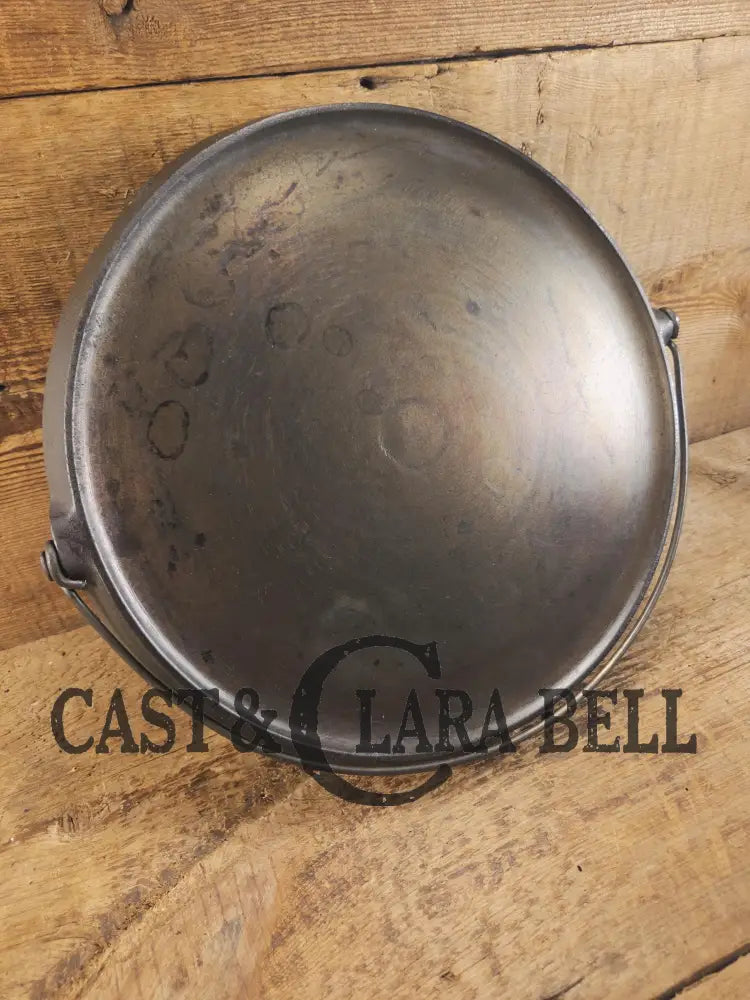 Beautiful!! Early 1920βs Griswold Slant Logo βErieβ No. 12 Round Griddle Bailed 741. Ghostmark Slant logo as well!