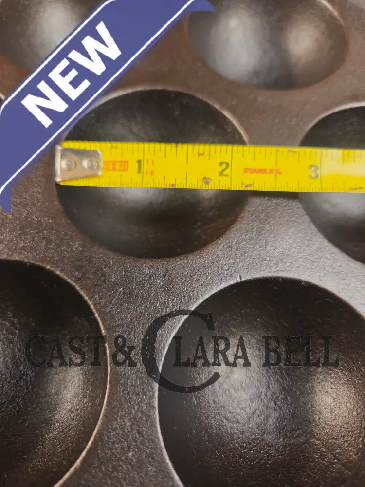 Beautiful early Griswold No. 32 Cast Iron Aebleskiver 962. Awesome poached eggs! Skillet