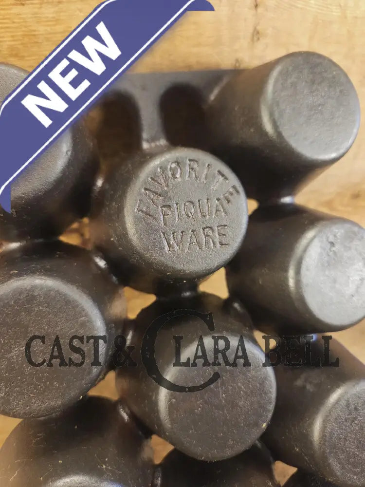 Beautiful gift idea for bakers and a tough one to find! Favorite Piqua No. 10 Popover Pan 11 cup. Fully restored and