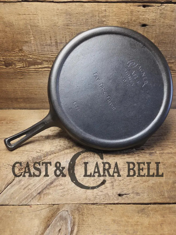 Beautiful gift! Square handled 1950βs Wagner Ware Fat Free Fryer skillet griddle w rim drain 1102. Perfect for pancakes